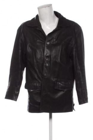 Мъжко кожено яке Unbranded, Размер L, Цвят Черен, Цена 54,71 €