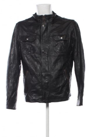 Ανδρικό δερμάτινο μπουφάν Unbranded, Μέγεθος L, Χρώμα Μαύρο, Τιμή 58,99 €