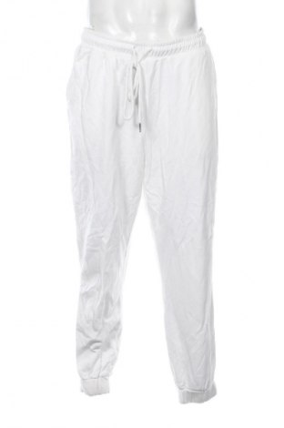 Męskie spodnie sportowe Glamorous, Rozmiar L, Kolor Biały, Cena 75,99 zł