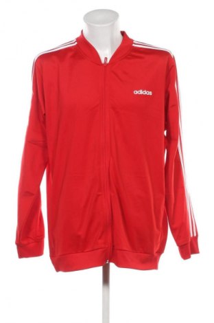 Bluză trening de bărbați Adidas, Mărime XXL, Culoare Roșu, Preț 157,89 Lei