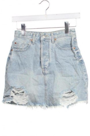 Fustă Stradivarius, Mărime XS, Culoare Albastru, Preț 51,99 Lei