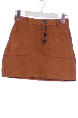 Пола Zara, Размер XS, Цвят Кафяв, Цена 16,99 лв.