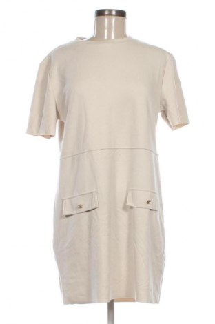 Kleid Zara, Größe L, Farbe Ecru, Preis 17,99 €