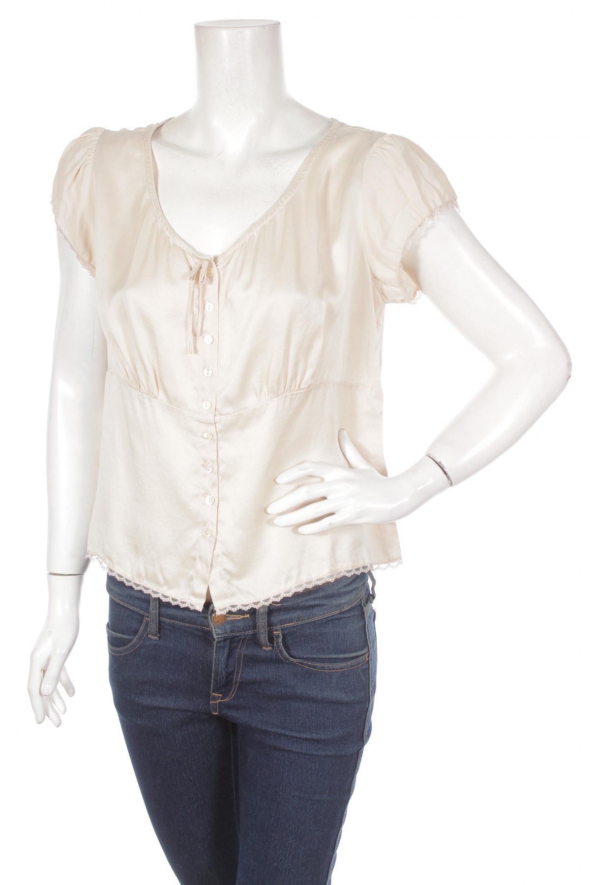 Γυναικείο πουκάμισο, Μέγεθος M, Χρώμα  Μπέζ, Τιμή 9,90 €