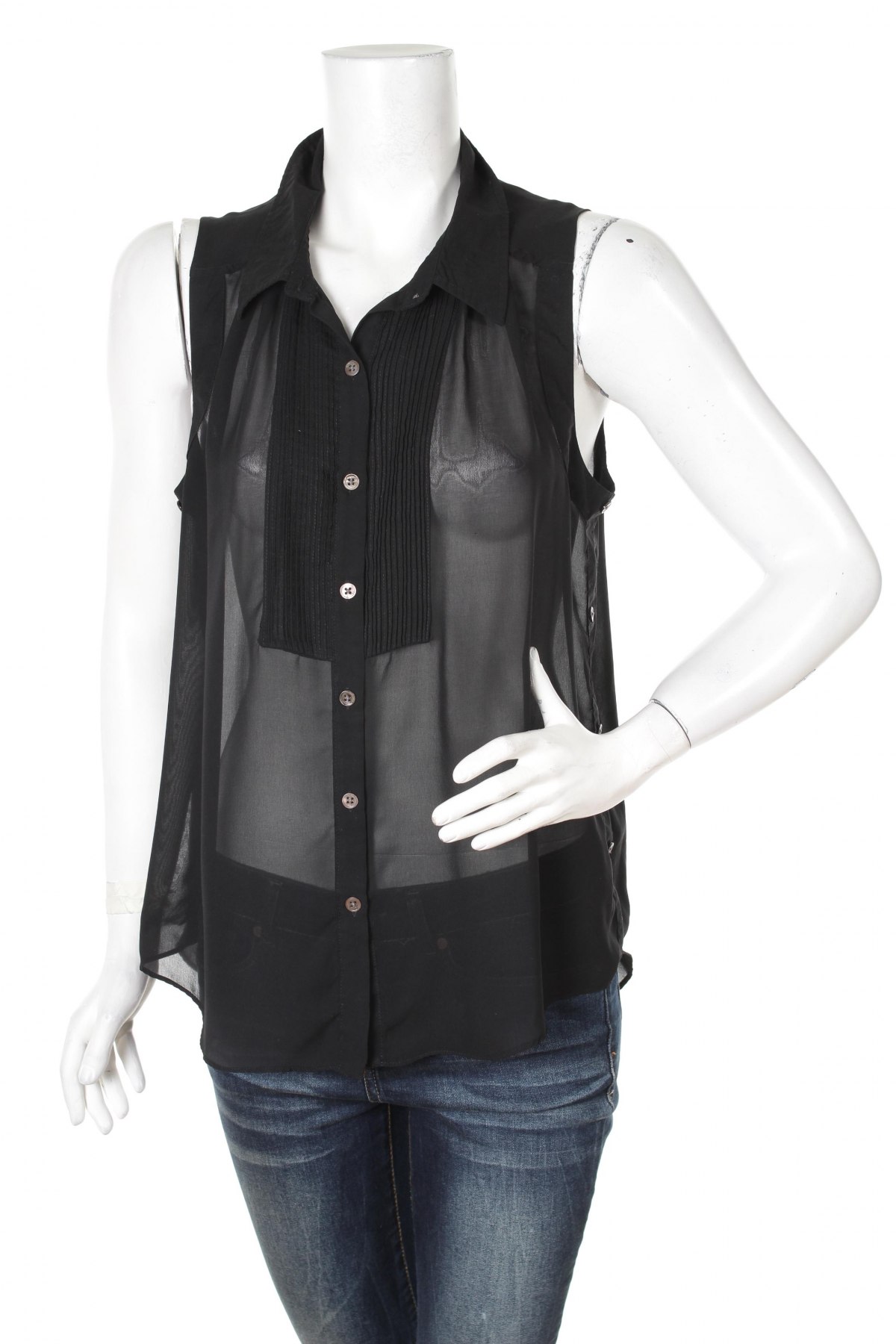 Γυναικείο πουκάμισο Kenneth Cole, Μέγεθος L, Χρώμα Μαύρο, Τιμή 17,94 €