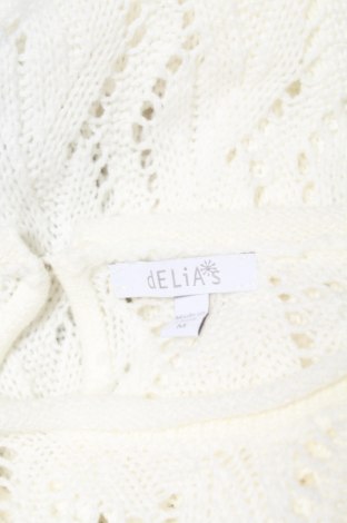 Дамски пуловер Delia*s, Размер M, Цвят Бял, Цена 6,00 лв.