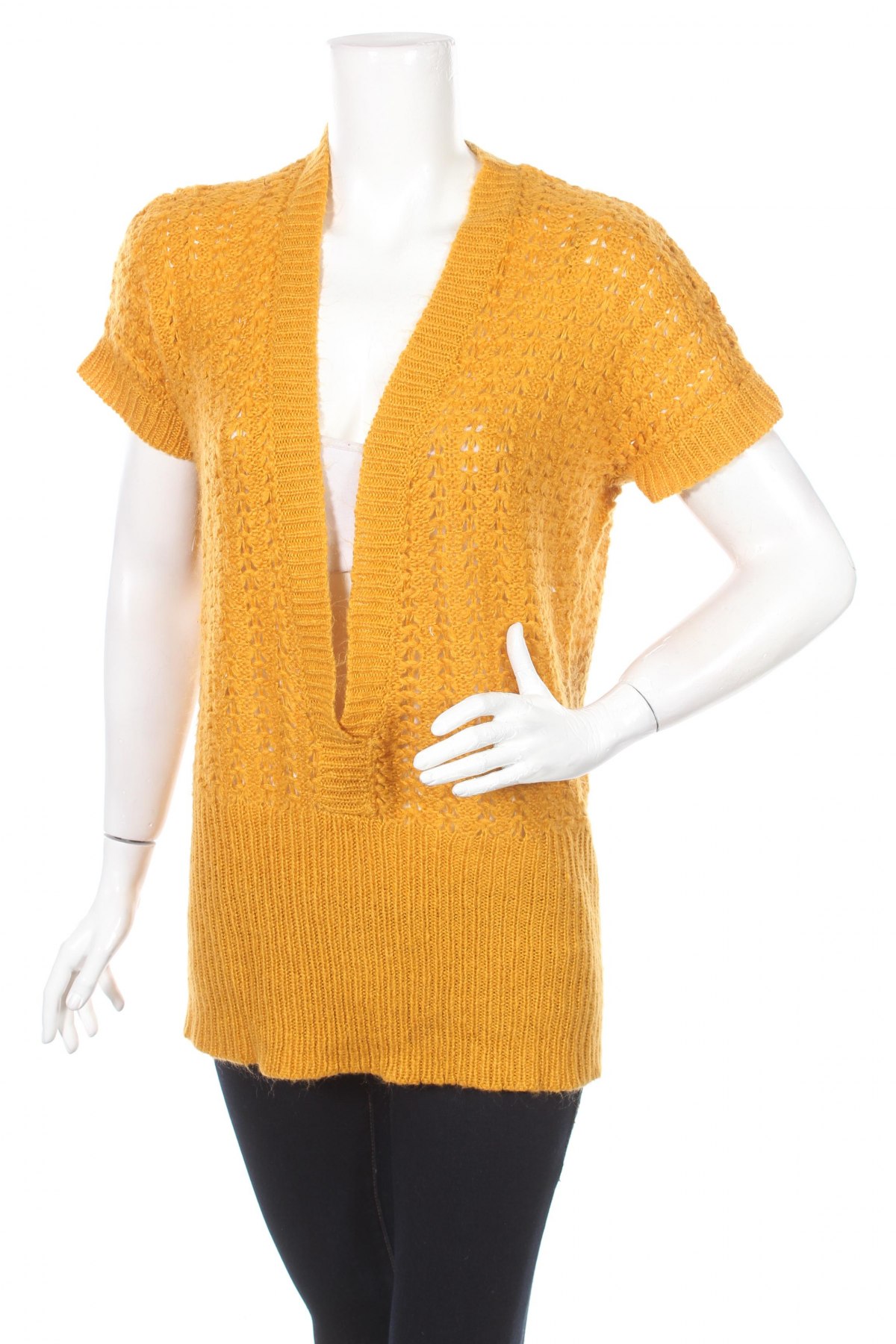 Дамски пуловер Nkd, Размер M, Цвят Жълт, Цена 6,25 лв.