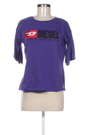 Damski T-shirt Diesel, Rozmiar M, Kolor Fioletowy, Cena 178,57 zł