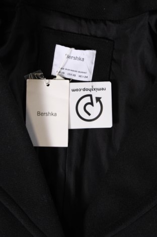 Γυναικείο παλτό Bershka, Μέγεθος XS, Χρώμα Μαύρο, Τιμή 71,58 €