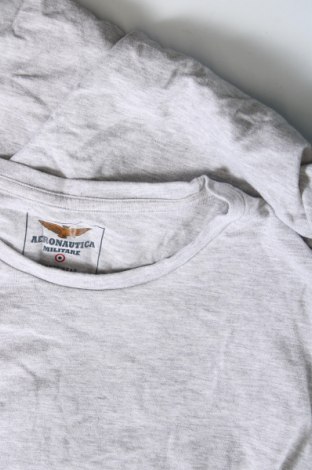 Męski T-shirt Aeronautica Militare, Rozmiar L, Kolor Szary, Cena 45,99 zł