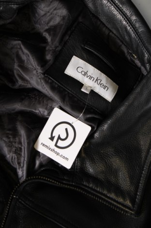 Herren Lederjacke Calvin Klein, Größe L, Farbe Schwarz, Preis € 319,11