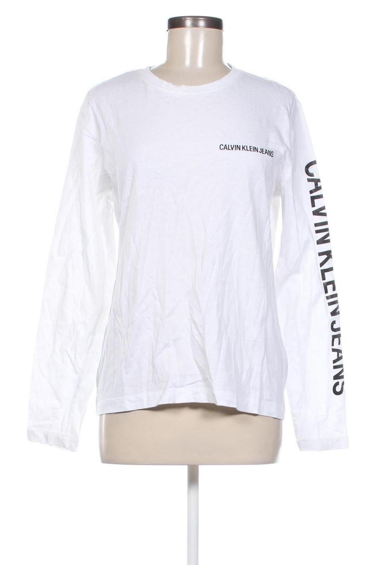 Damen Shirt Calvin Klein, Größe L, Farbe Weiß, Preis 111,69 €