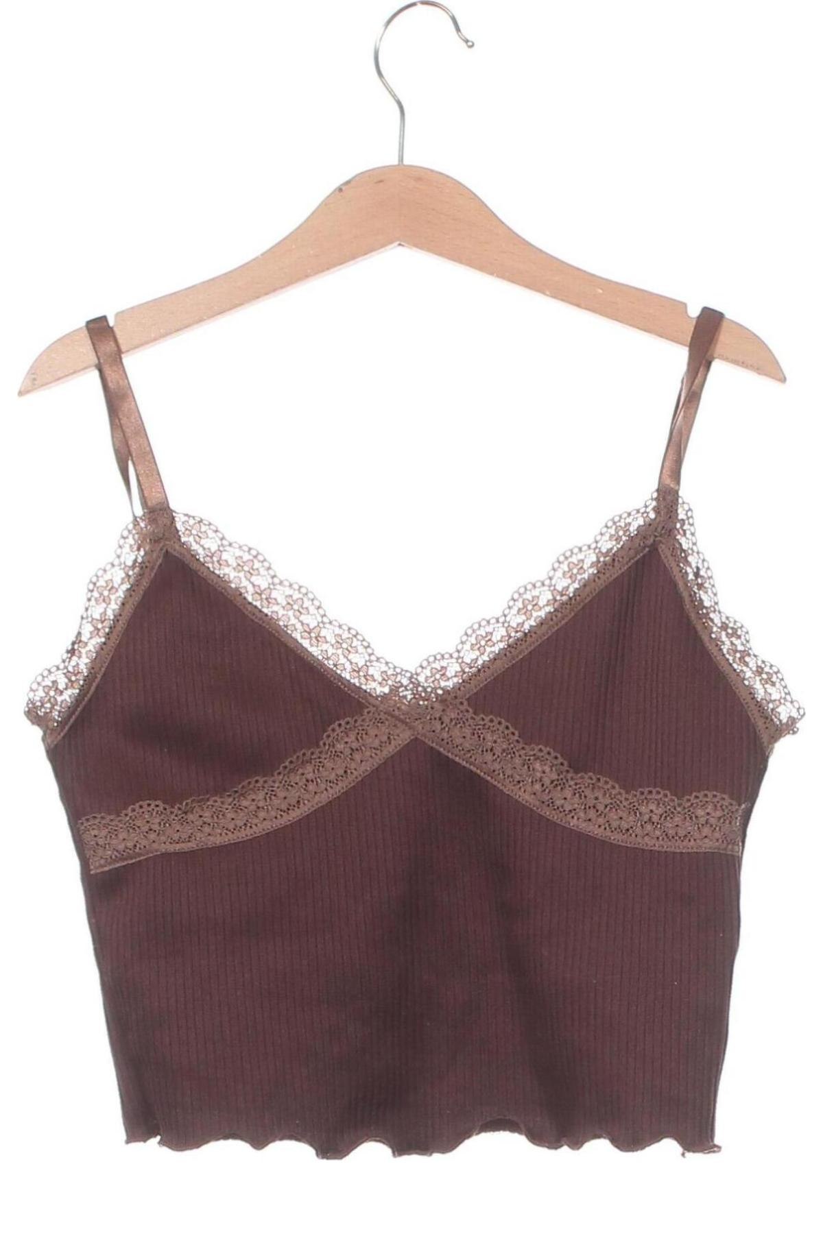 Damentop H&M, Größe XS, Farbe Braun, Preis 6,99 €