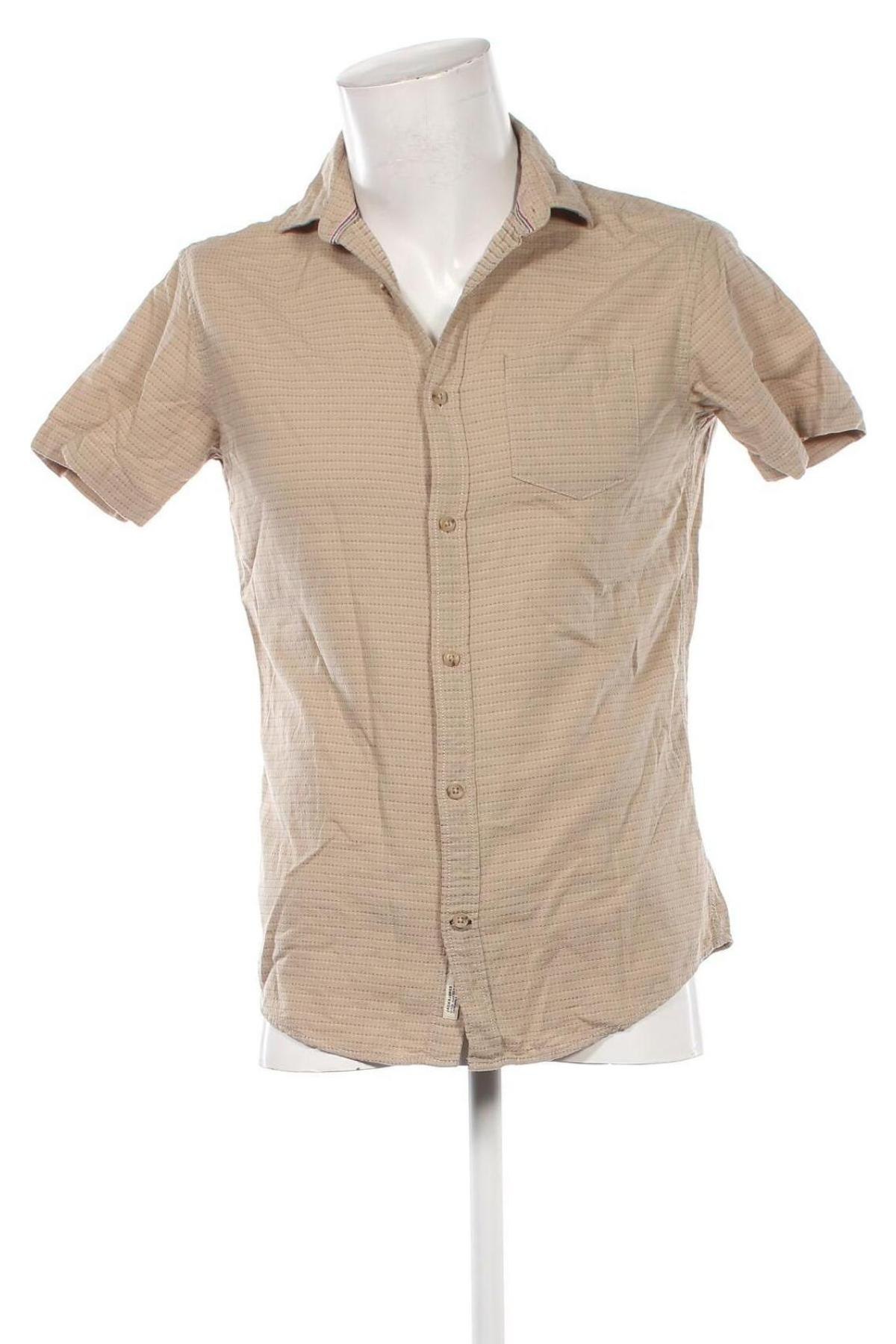 Herrenhemd Jack & Jones, Größe S, Farbe Beige, Preis € 20,58