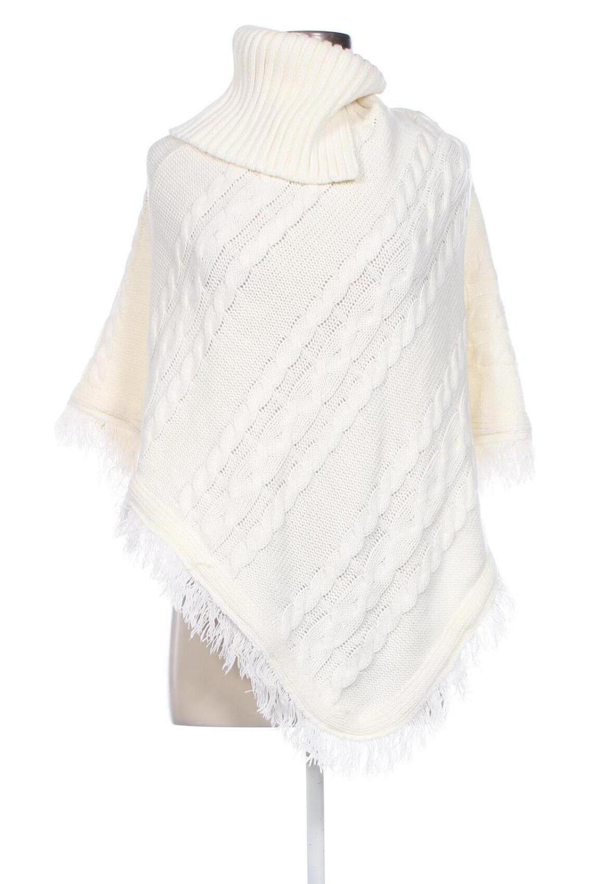 Poncho, Größe M, Farbe Ecru, Preis € 10,99